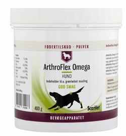 ScanVet ArthroFlex Omega. Kosttilskud til bevægeapparatet hos hund. 400 gram